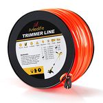 Anleolife 3-Pound Commercial Square .130-Inch-by-420-ft String Trimmer Line in Spool,with Bonus Line Cutter, Orange