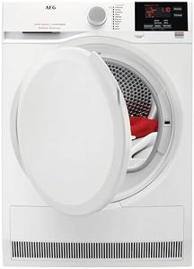 AEG 6000 Series ProSense Condenser T6DBG720N, 7Kg Tumble Dryer, Freestanding, Delay start option, Sensor dryer, Reverse Tumbling, 1400 RPM, 66 Decibels, 2800 W, White