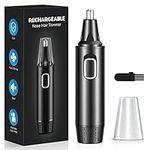 Oldowl Nose Hair Trimmer for Men Women, USB-C Rechargeable Nose Ear Hair Trimmer with Latest Dual Edge Blades, Professional Mute Painless Hair Trimmer with Waterproof Head, Cleaning Brush