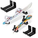 GoSports Universal Snowboard & Skateboard Wall Mount Display Racks - 2 Pack Foam Padded Hangers