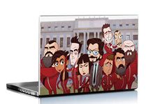 PIXELARTZ Laptop Skin Money Heist TV Series Fan Art HD Quality 15.6 Inches Multi Colour (8090)