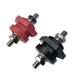 MGI SpeedWare 3/8" Thru-Panel Stud Junction, Made in The USA, High-Power Copper Core Bushing (Red + Black Pair)