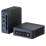 BOSGAME P3 Mix Mini PC Ryzen 7640HS (up to 5.0 GHz), 32GB DDR5, 1TB PCIe SSD Mini Desktop Computer, 4K Triple Display, USB 4.0, Dual 2.5G LAN & Wi-Fi 6E & BT5.2 for Home, Office, Gaming