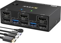 USB 3.0 Dual Monitor KVM Switch Dis