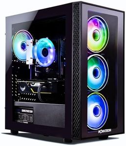 NOVATECH Phantom - Prebuilt Gaming PC Desktop Computer - 1660 Super - Intel Xeon 3.3GHz - 16GB RAM - 512GB M.2 SSD WiFi/BT, Win 10 Pro - Gaming Computer Tower, Pre Built PC Gaming - 1 Year Warranty