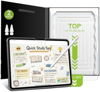 Esanik 2-Pack Like Paper Tempered Glass Screen Protector for iPad Pro 13-Inch M5/M4(2025/2024), Writing & Drawing Like on Paper, Matte Film with Easy Install Tray, 2 Pencil Tips, Anti-Glare