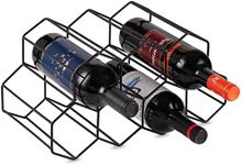 Buruis 9 Bottles Countertop Wine Ra