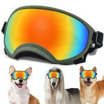 Small Dog Sunglasses with Adjustable Strap UV Protection, Winproof Dog Puppy Sunglasses, Suitable for Small Dog Pet Glasses, Dogs Eyes Protection，Soft Dog Goggles