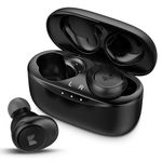 Monster Wireless Earbuds, Wireless Headphones with 4 Mics, Bluetooth 5.3 in-Ear Headphones, Clear Call, Touch Control, Type-C Charging Case, Bluetooth Earbuds, Black