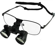 3.5X 420mm Binocular Surgical Medical Loupe LED Headlight Magnification Dental Loupes, Galilean Style Titanium Frame, Dental Binocular