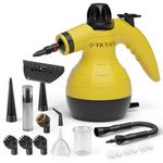 TICYACK Steam Cleaner Handheld, Steam cleaner with 16 Accessories, Hands-Free Auto Steam & Child Lock, Multi-Surface steam Cleaner for home, Kitchen, Car Detailing, Upholstery (Yellow)