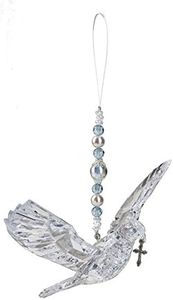 Crystal Expressions Hanging Dove with Cross