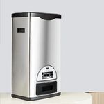 Rice Tank Rice Storage Rice Storage Container Stainless Steel 25/33/45/55/66LB Sealed Grain Rice Cabinet Rice Storage Bucket (Black 20kg)