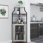 GAOMON Corner Wine Bar Rack Cabinet