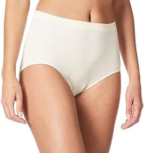 Bali Women's Comfort Revolution Seamless Brief Panty, Light Beige, 10/11