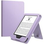 MoKo Case Fits All-New 6" Kindle(11th Generation, 2022 Release)/ Kindle(10th Gen,2019)/Kindle(8th Gen, 2016), Ultra Lightweight PU Shell Cover with Auto Wake/Sleep for Kindle 2022, Taro Purple