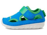 Stride Rite Soft Motion Baby and Toddler Boys Splash Athletic Sneaker, Blue/Green, 6 Wide Infant