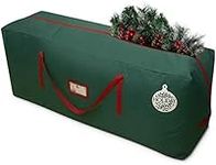 HOLIDAY SPIRIT Christmas Tree Storage Bag - Heavy-Duty Tree Bag with Durable Reinforced Handles & Zipper, Waterproof Storage Bag Protects from Moisture & Dust (Green, fits 9 ft tree)