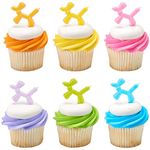 Balloon Animal Assortment Cupcake Picks - 24 pc