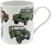 The Leonardo Collection LP91135 Fine China Mug | 4 x 4 Land Rover | 1 Piece-13x9x10 cm Landrover Accessory, Multicoloured, 4 Count (Pack of 1)