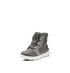 Sorel Women's Winter Boots, EXPLORER II CARNIVAL SPORT WP, Grey (Quarry, Sea Salt), Size: 4