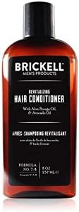 Brickell Men's Revitalizing Hair Conditioner for Men, Natural and Organic Nourishing Hair Conditioner, Restores Shine and Moisture, 8 Ounce, Scented