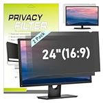 LAMA [2 Pack] 24 Inch Universal Computer Privacy Screen Filter for 24" Monitor, Anti-Blue Light/Anti-Glare/Anti UV Privacy Screen Protector (WxH: 20.9"*11.73"), Privacy Protection&Eye Protection(16:9)