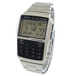 Casio #DBC32D-1A Men's Metal Band 25 Page Telememo Calculator Watch