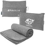 PAVILIA Soft Compact Travel Blanket