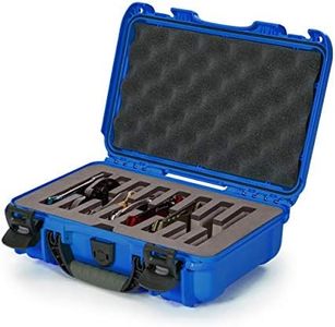Nanuk 909 Waterproof Hard Case with Custom Foam Insert for 8 Pocket Knives - Blue (909-8KNI8)