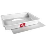 Fat Daddio's POBCC-9132 Anodized Aluminum Sheet Cake Pan with Removable Bottom, 9 x 13 x 2 inch