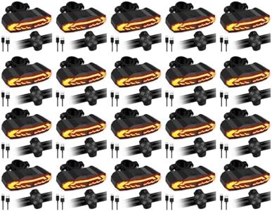 Smart Turn Signal,NineLeaf Bike Tail Light Rechargeable,Wireless Turn Signals,Back Light for Bike,IP65 Waterproof,Anti-Theft Vibration,6 Light Modes,Rechargeable,for Bicycles, Electric Bicycles,20PK