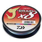 New Daiwa J-Braid Grand X8 22lb / 0.16mm dia / Multi Colour / 300m - JBG0.16-300MC