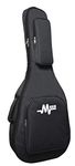 Mexa Professional Polyester Acoustic Guitar Bag Foam Padded For 38; 39; 40; 41; Inches Guitar Like-Fender; Cort; Xtag Ashton; Kadence; Vault; Hobmer; Givson; Kaps; Other Brands (Double Pocket (Black))