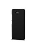 Case Creation New Premium Imported Matte Rubberized Finish Frosted Hard Back Case Cover Protection for Microsoft Lumia 650 - Black