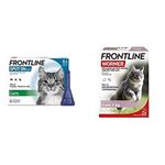 FRONTLINE Spot On Flea & Tick Treatment for Cats - 6 Pipettes & FRONTLINE Wormer for Cats - 2 Tablets