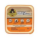 Gorilla High Performance Wood Filler, Stainable & Paintable, Shrink & Crack Resistant, Anchors Nails & Screws, Moldable, Sandable, Natural Color, 226g/8oz, Tub, (Pack of 1), 109001