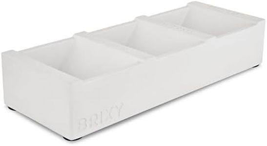 BRIXY Bar Boat – Modern Rectangular Shower Storage, Self-Draining Soap Tray, Plastic-Free, Extend Life of Bars, Concrete – 2 lbs.