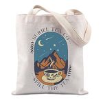 ACOTAR Gift Suriel Tea Co Tote Bag Bookish Gift Bookworm Gift Handbag for Book Lover (SURIEL TEA CA)