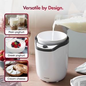 VonShef 1.8L Yoghurt Maker – White Electric Yogurt Machine