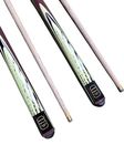 JBB Snooker and Pool Half Cue Stick with Vaccum Joint - (Pack of 2)