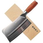 Kitory Meat Cleaver Chinese Chef Knife Chopping Knife Butcher Meat Knife 7 inch German Steel Multi-Purpose Kitchen Knife with Comfortable Pearwood Handle for Home&Restaurant,2023 Gifts