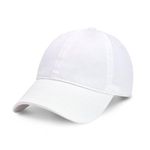 CHOK.LIDS Everyday Premium Dad Hat Unisex Cotton Baseball Cap for Men and Women Adjustable Lightweight Polo Style Curved Brim (White)