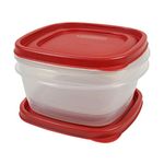 Rubbermaid Easy Find Lids Food Storage Containers, 5 Cup, Racer Red, 4-Piece Set 1777179