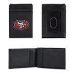 Rico Industries NFL Embroidered Front Pocket Wallet - Great Gift Item, San Francisco 49ers, Front Pocket