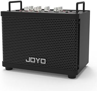 JOYO 15W Rechargeable Electric Guitar Amp Electric & Acoustic Guitar Amplifier with 9 Amp Models & 6 Effects Guitar Practice Amp Digital Modeling Combo Amplifier (DC-15S)