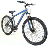 HABROK 26T Single Speed MTB | Grey | Dual Disc Brake | Front Suspension Ideal for 12+ Years (27.5)