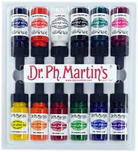 Dr. Ph. Martin's Spectralite Private Collection Liquid Acrylics Bottles, 0.5 oz, Set of 12 (Set 1)
