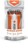 WHOOSH! Screen Shine Go MacBook Screen Cleaner - 30 mL Pocket-Sized, Travel Approved Bottle with Microfiber Cloth - Powerful, Streak-Free Cleaning for Car Screens, Laptop, Glasses, Phone Cleaning Kit