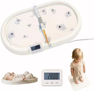 Cuddobaby Baby Changing Pad 4-in-1 |Weight & Height Growth Monitor| with Thermometer, Integrated Tape, Wipe Clean Cover, Portable Scale for Newborn, Toddler & Adult - Table, Dresser, Bed - Vanilla